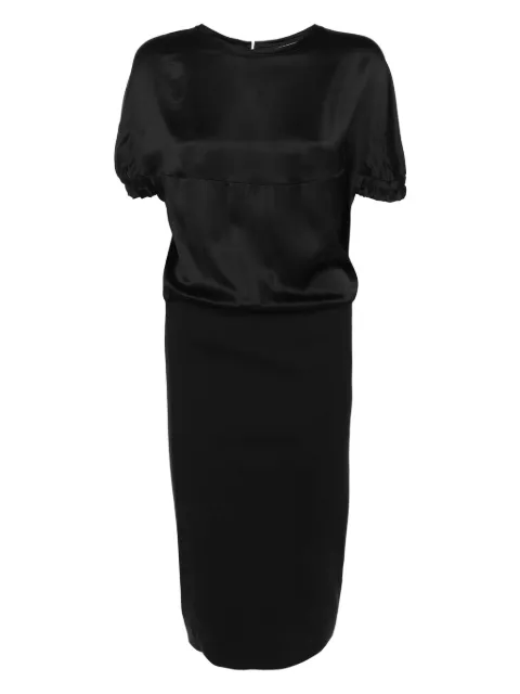 Saint Laurent Pre-Owned mellemlang kjole i satin med paneler