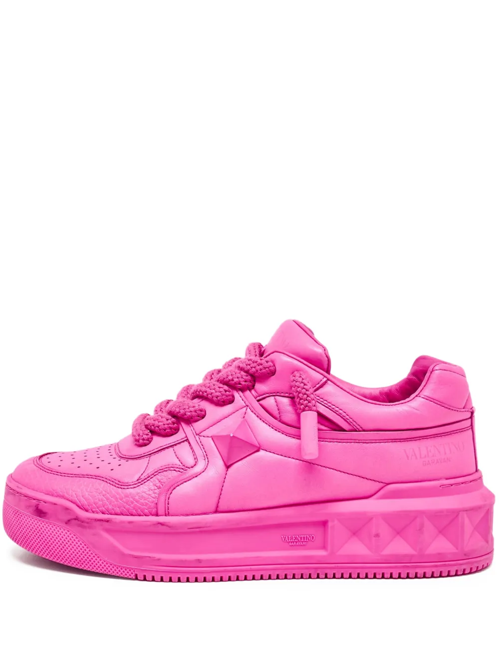 Pre-owned Valentino Garavani Pyramid-stud Sneakers