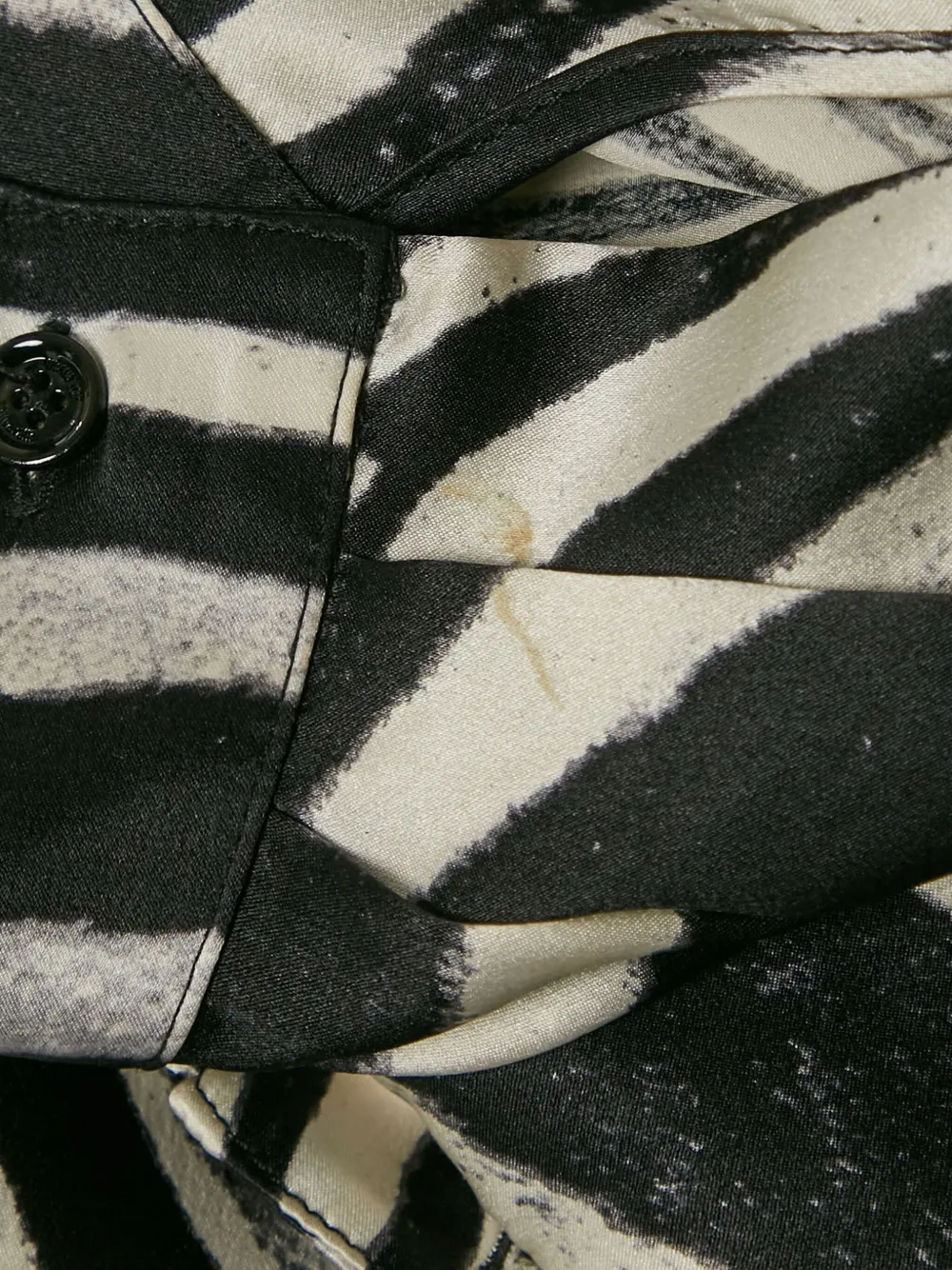 Pre-owned Just Cavalli Vintage Zebra-print Silk Shirt