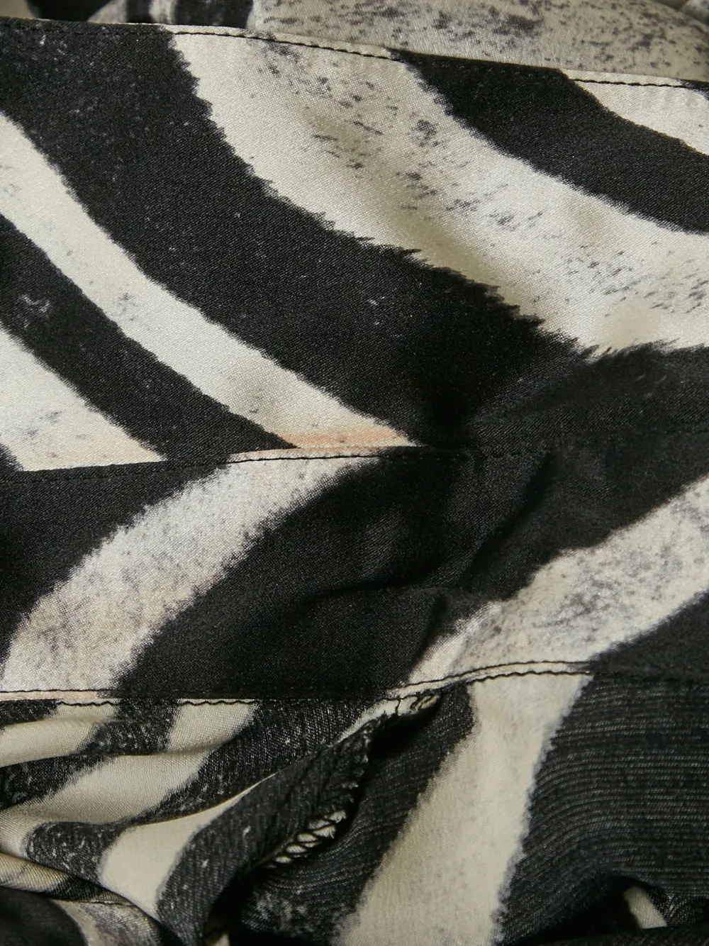 Pre-owned Just Cavalli Vintage Zebra-print Silk Shirt