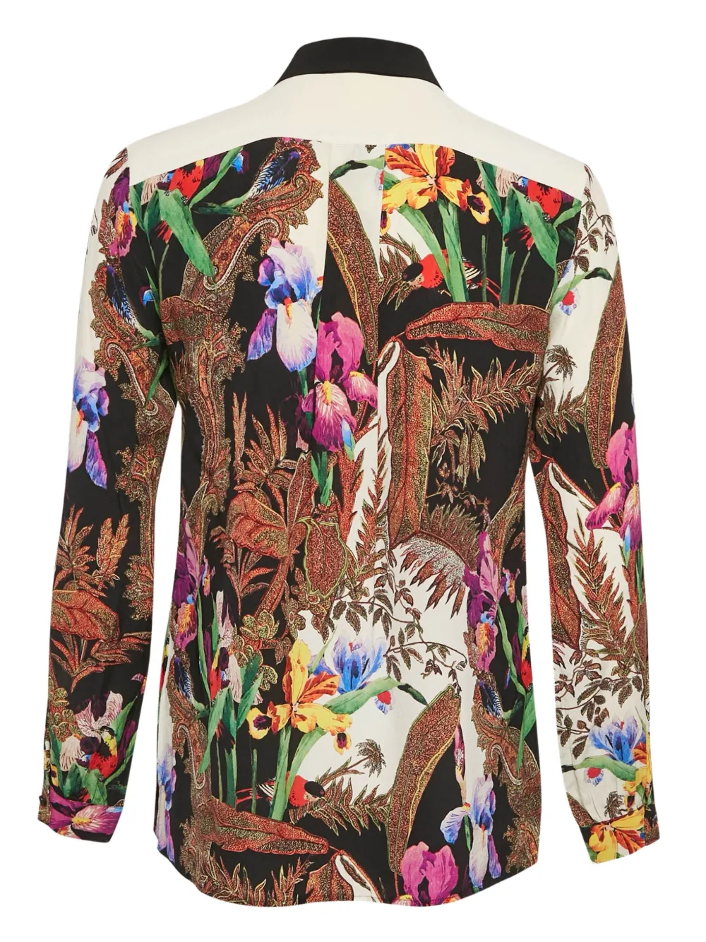 Etro Pre-Owned floral-print contrast-panel shirt | Image 2
