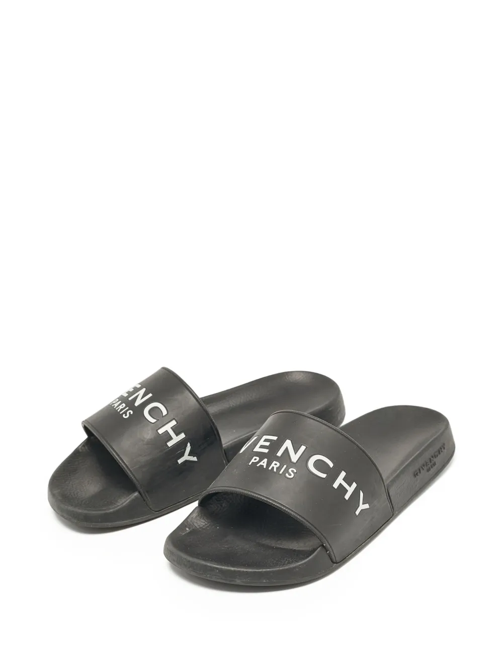 Givenchy Pre-Owned Sandalen met logo - Zwart