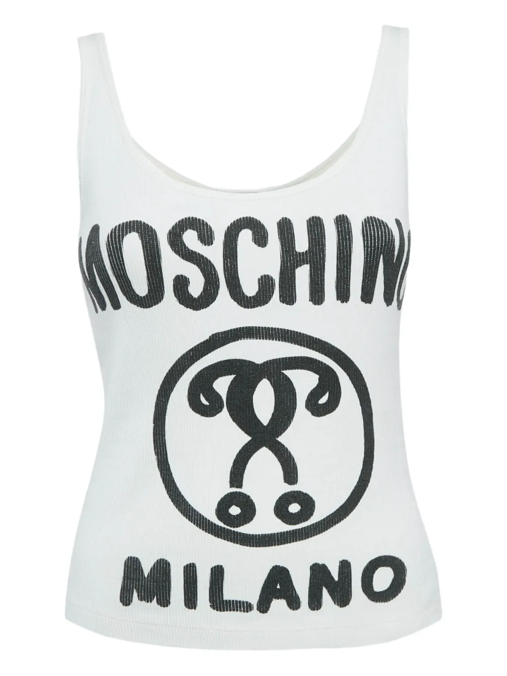 logo-print tank top