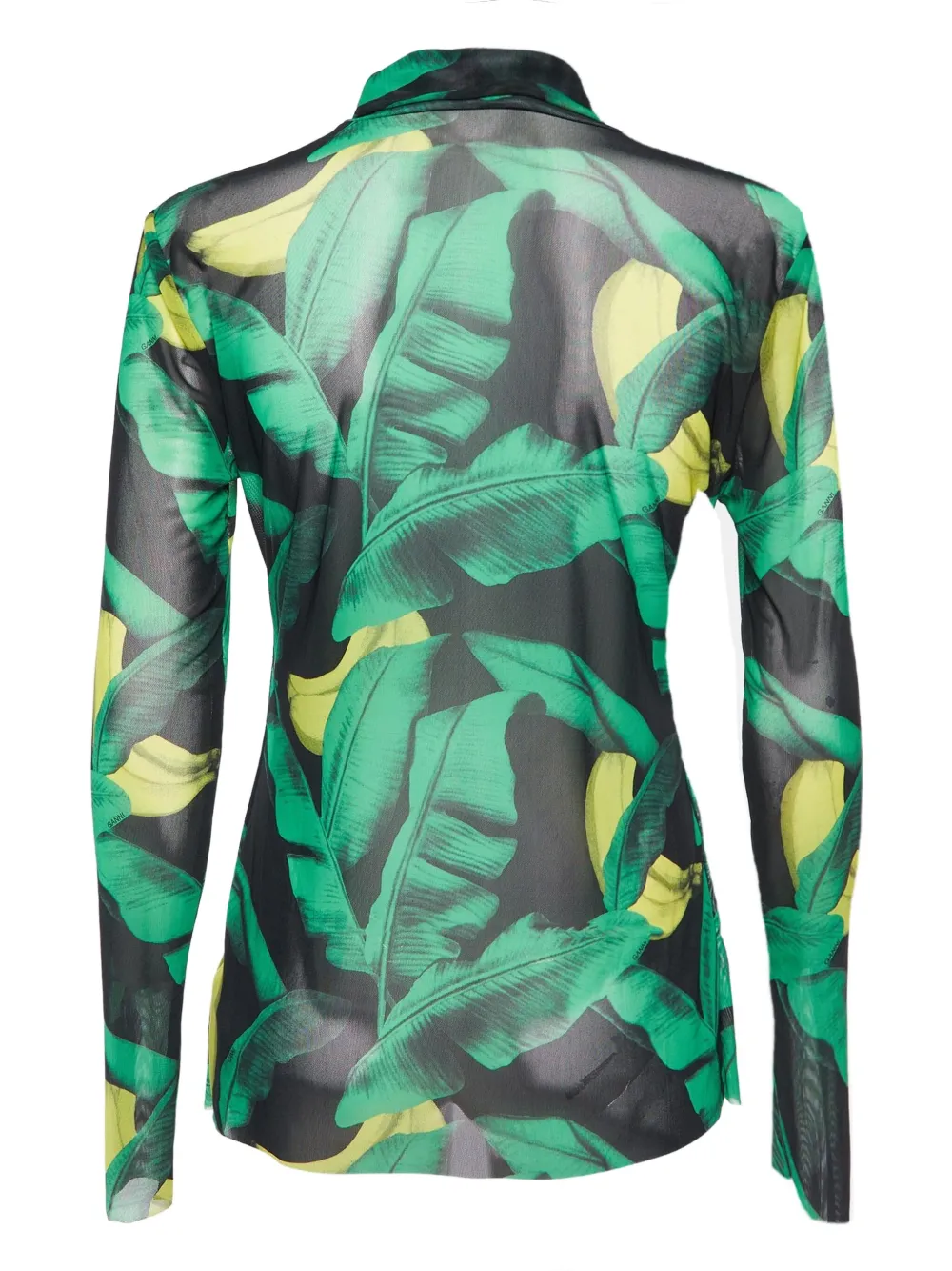 GANNI pre-owned banana leaf-print top | Image 2