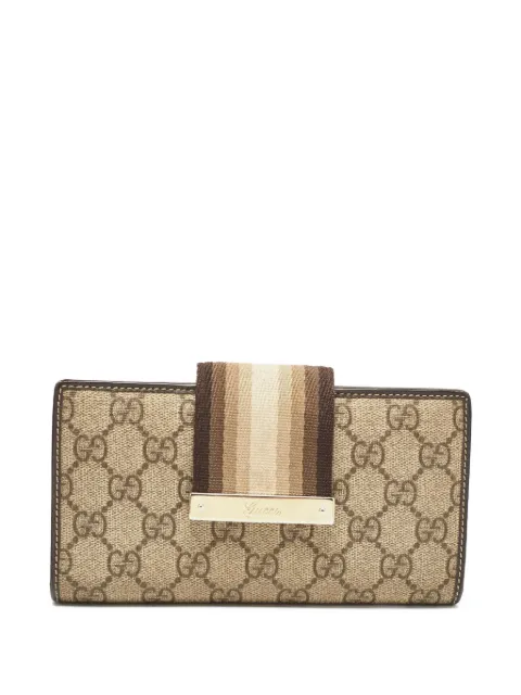 Gucci Pre-Owned Continental GG canvas wallet