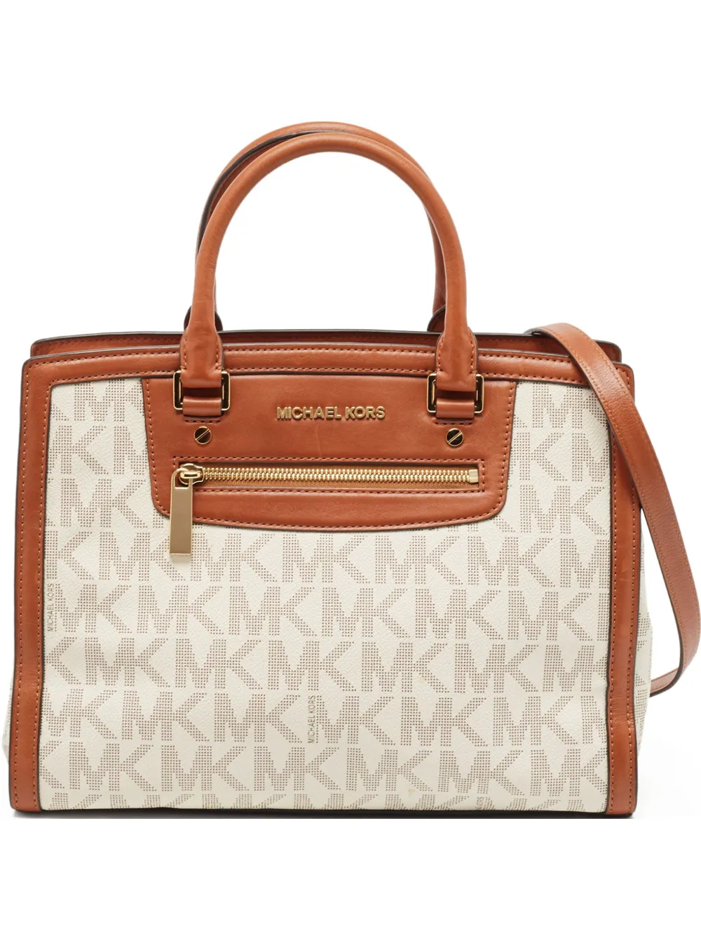 Michael Kors Vintage プレオウンド モノグラム トートバッグ - ニュートラル Michael Kors Vintage プレオウンド モノグラム トートバッグ - ニュートラル