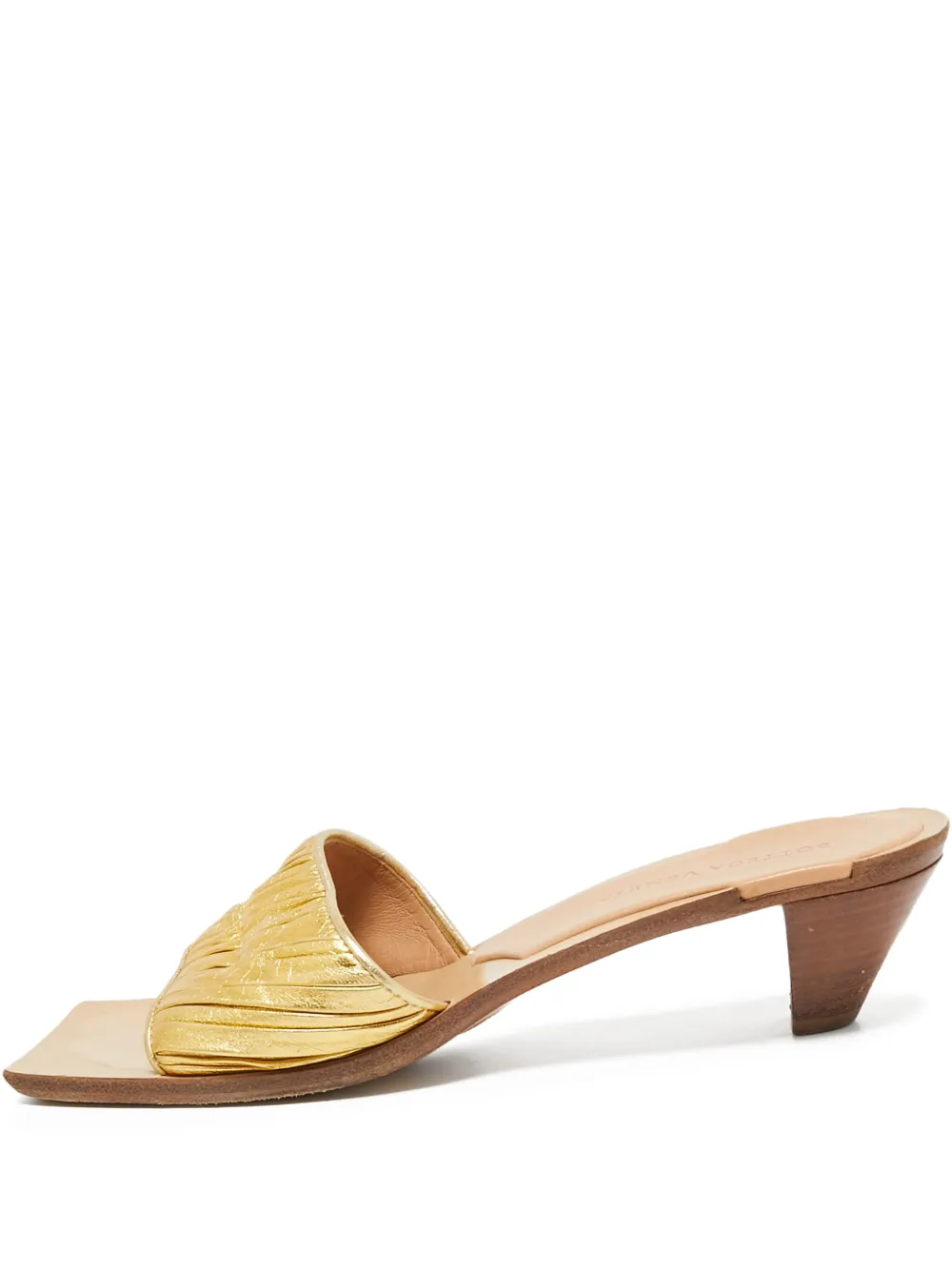 Bottega Veneta Pre-Owned 50mm leather sandals | Gold | Image 1
