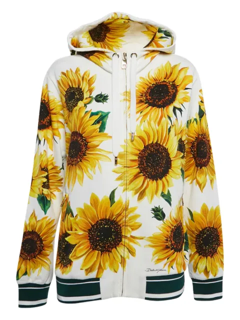 Dolce & Gabbana Pre-Owned floral-print hoodie
