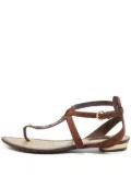 Louis Vuitton Pre-Owned leather flat sandals - Brown