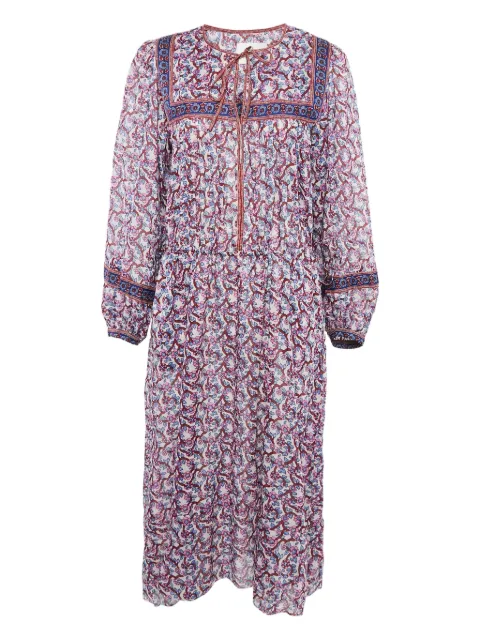 Isabel Marant Vintage vestido Greila con estampado floral y mangas largas