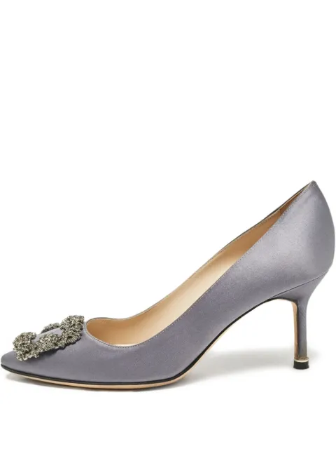 Manolo Blahnik zapatillas de archivo Hangisi con tacón de 70mm