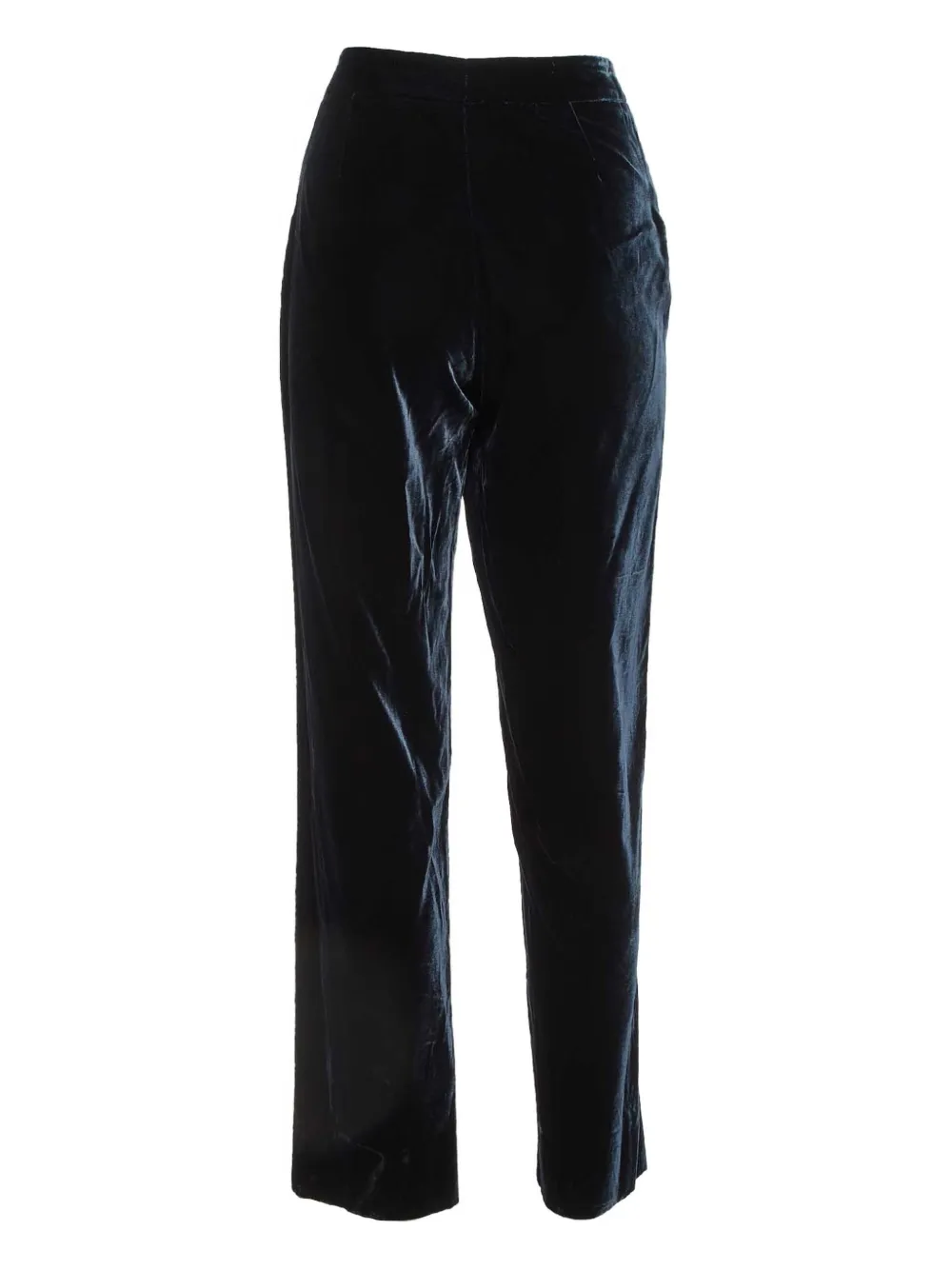 Giorgio Armani Pre-Owned Fluwelen broek - Blauw