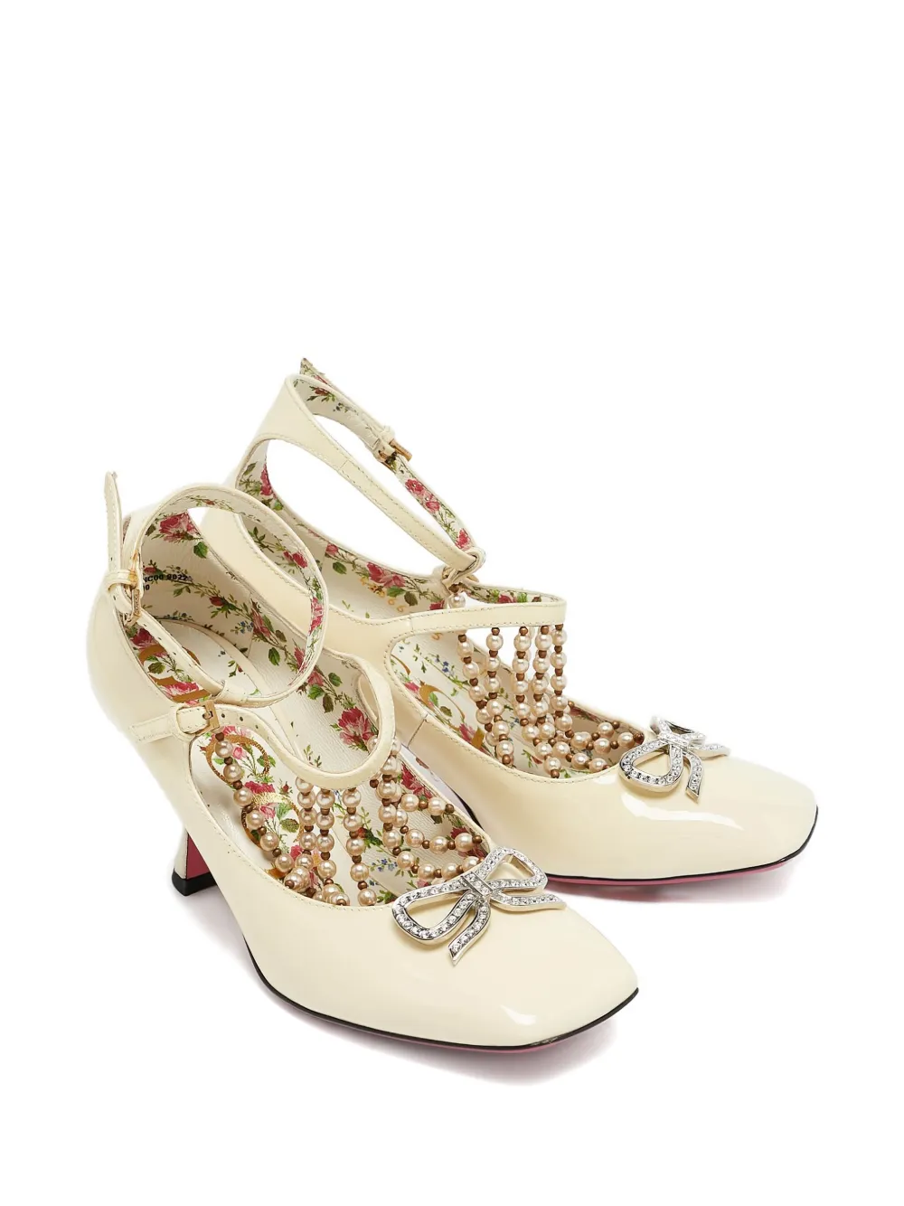 Gucci Pre-Owned 70mm pumps verfraaid met strik - Beige