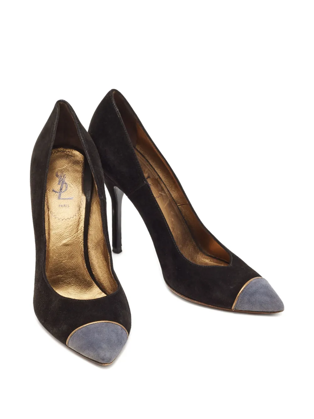 Saint Laurent Pre-Owned Suède pumps - Zwart