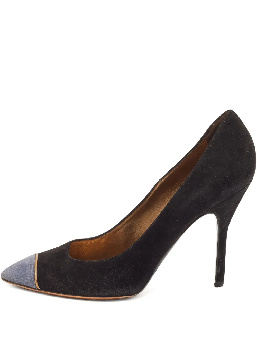 105mm suede pumps
