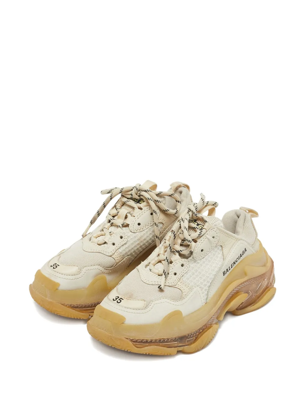 Balenciaga Pre-Owned Triple S mesh sneakers - Beige