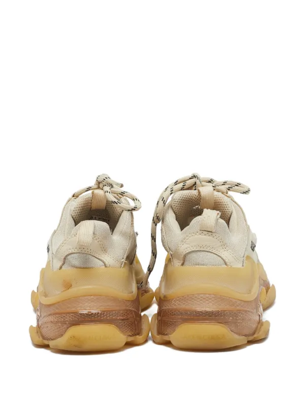 Leather All Gold Balenciaga Sneakers Balenciaga Arena Brown