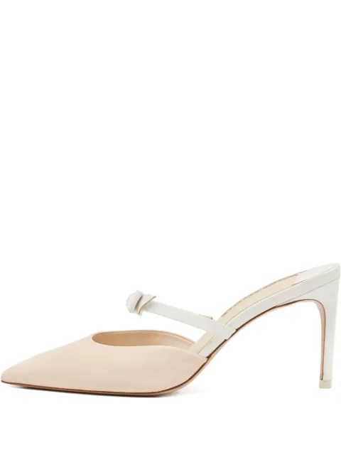 Sophia Webster 60mm leather bow-detail mules