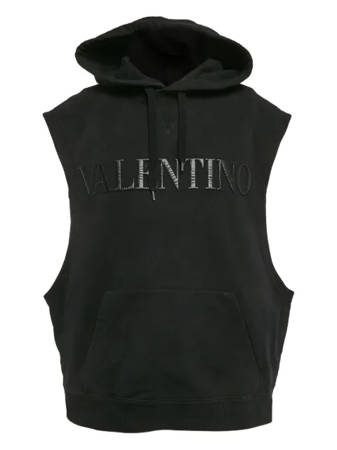 Valentino Garavani Pre-Owned 2021 logo-embossed hoodie