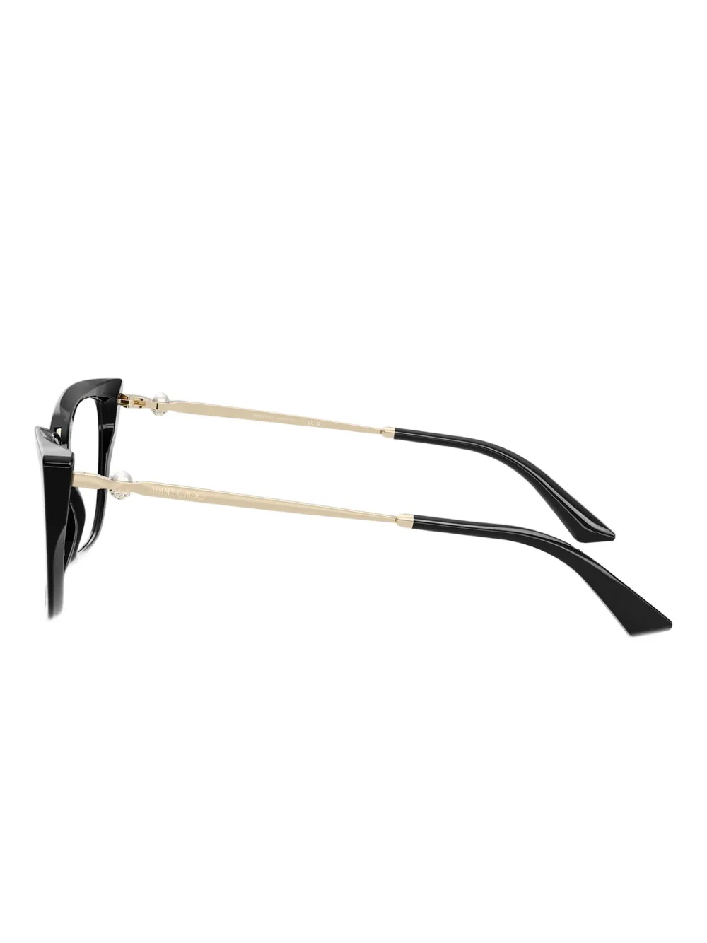 Jimmy Choo Eyewear Bril met cat-eye montuur Zwart