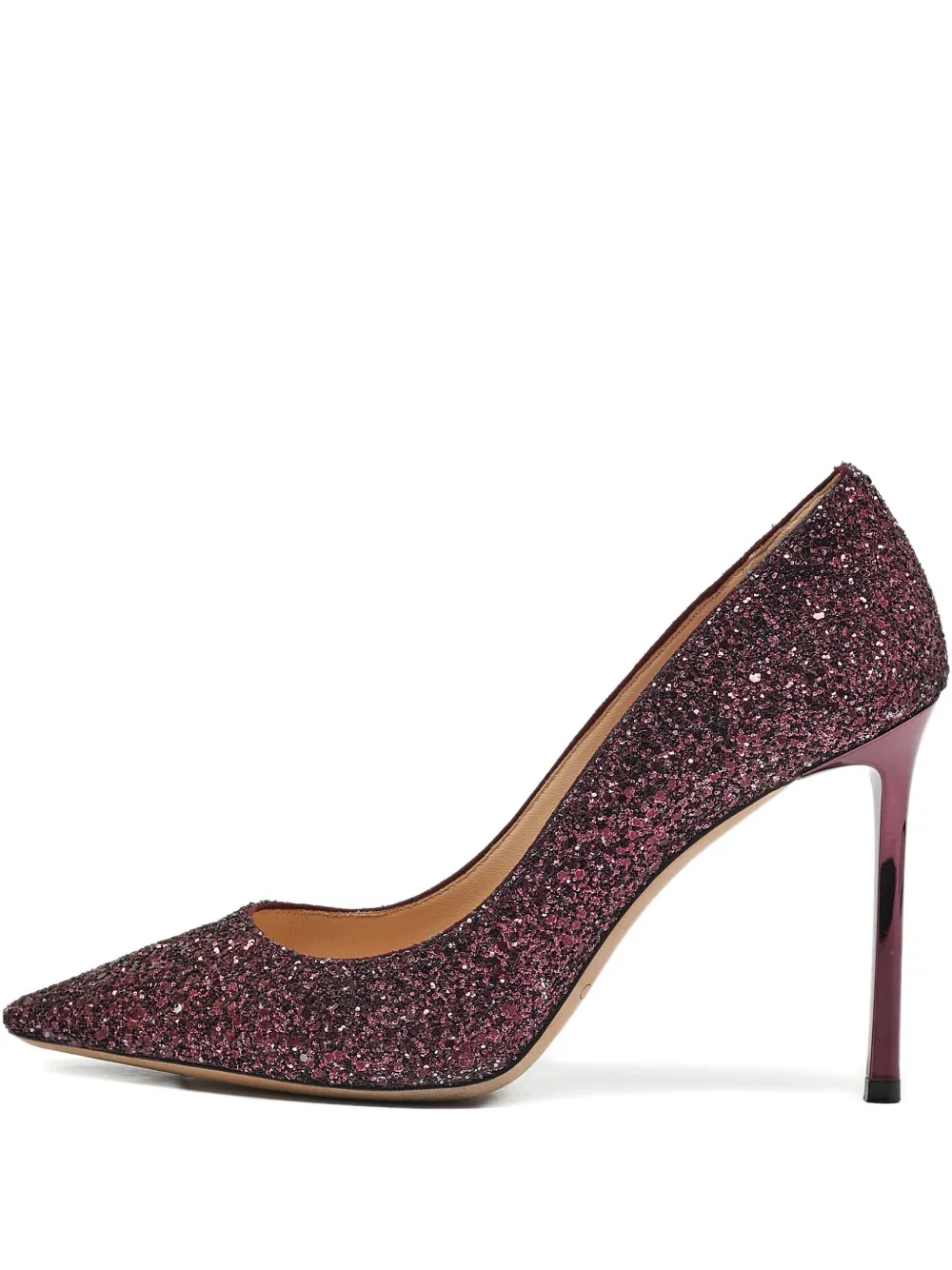 Jimmy Choo Pre-Owned 105mm glitter-detailing heeled pumps | Purple | Image 1