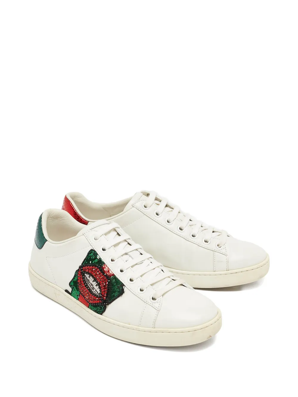Gucci Pre-Owned Leren sneakers - Wit