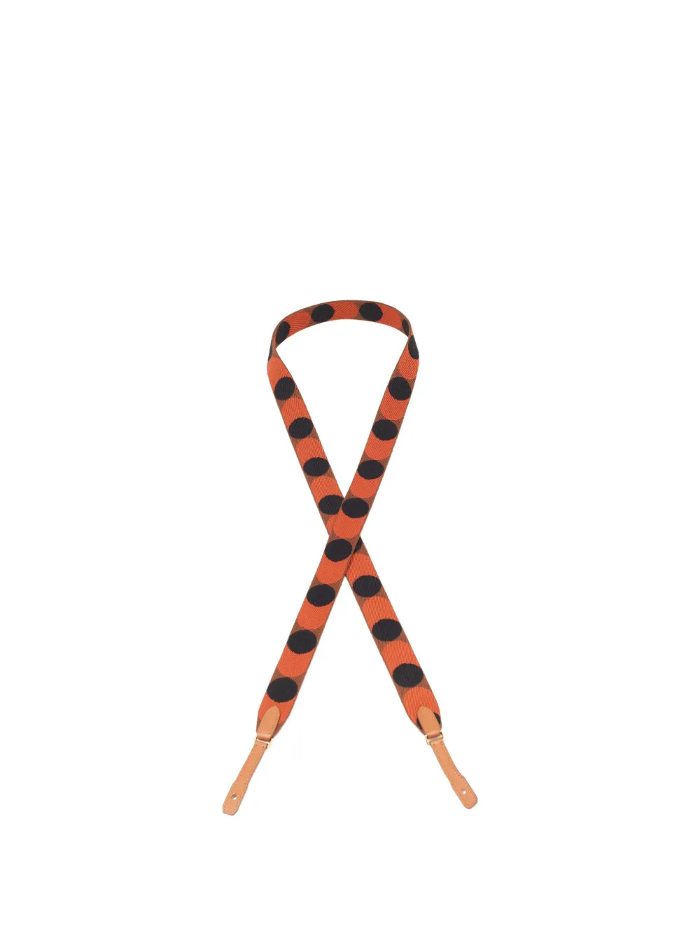 Hermès Pre-Owned leather shoulder strap - オレンジ Hermès Pre-Owned leather shoulder strap - オレンジ