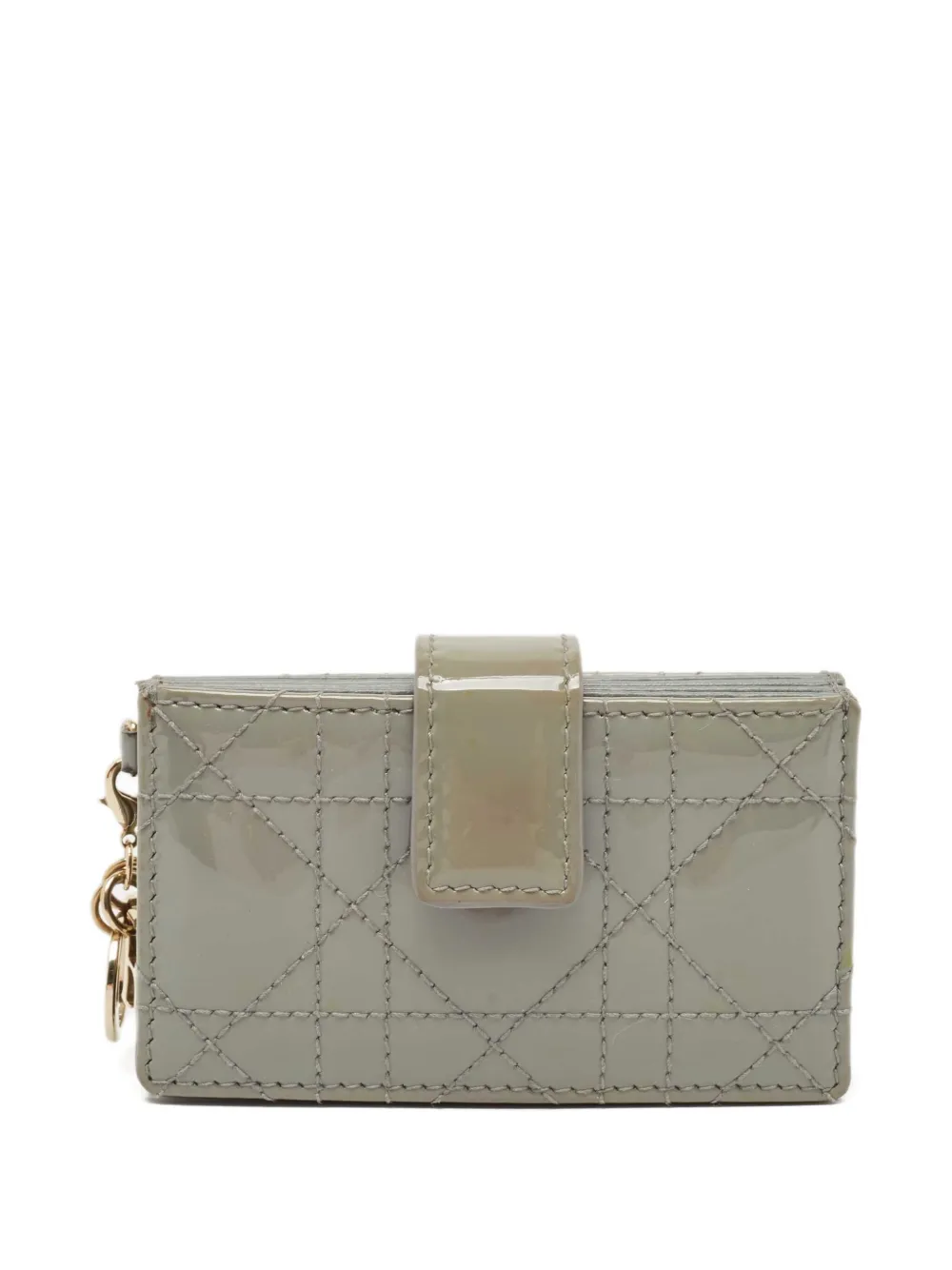Christian Dior Pre-Owned カナージュ カードケース - グレー Christian Dior Pre-Owned カナージュ カードケース - グレー