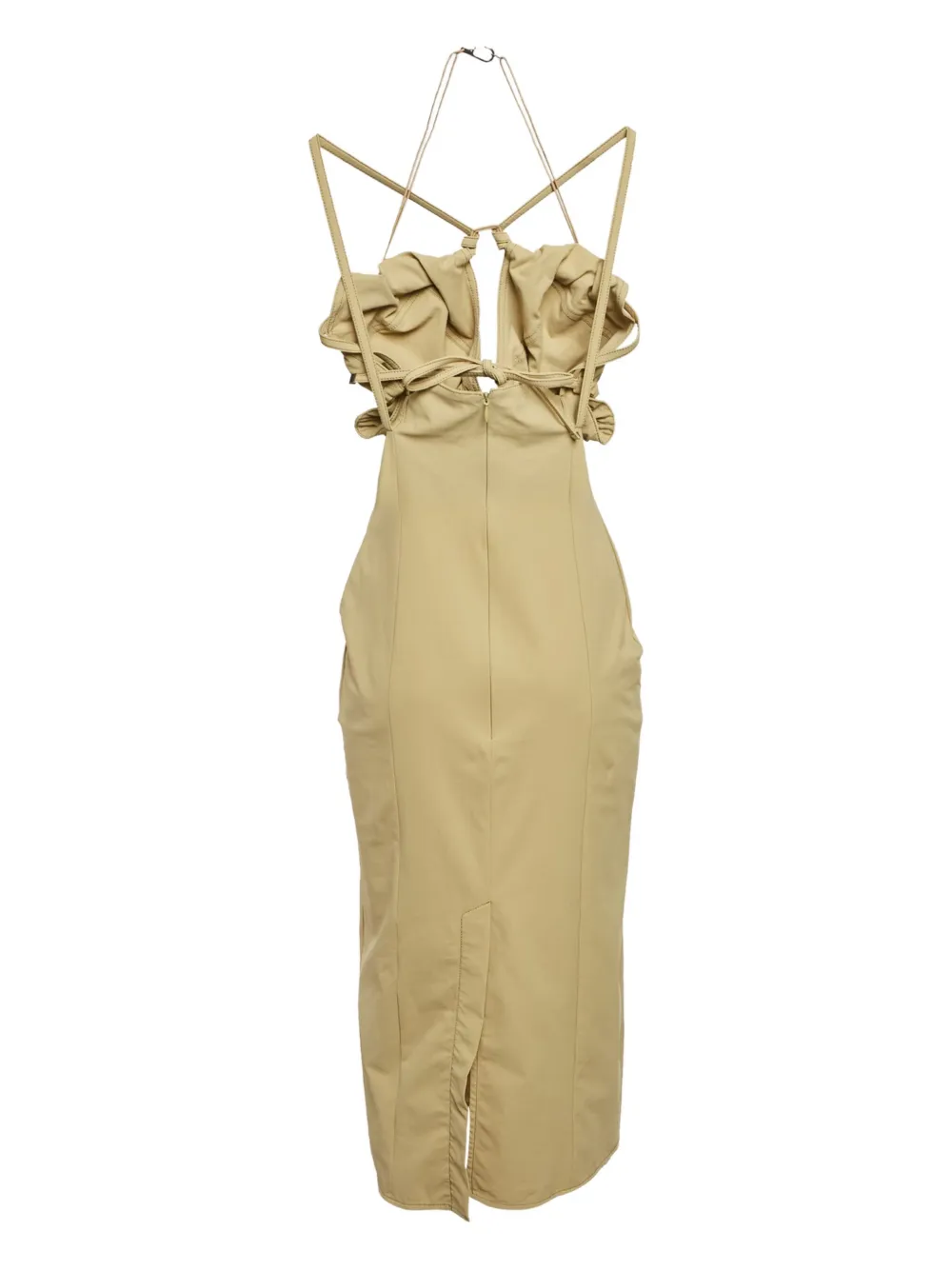 Jacquemus Pre-Owned Uitgesneden midi-jurk - Groen