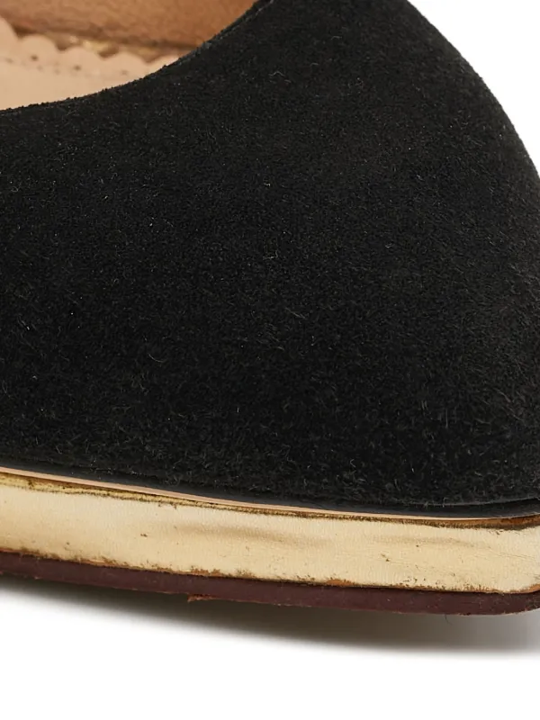 Charlotte Olympia Debbie 110mm スエードパンプス | ブラック