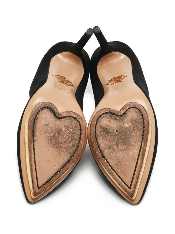 Charlotte Olympia Debbie 110mm スエードパンプス | ブラック