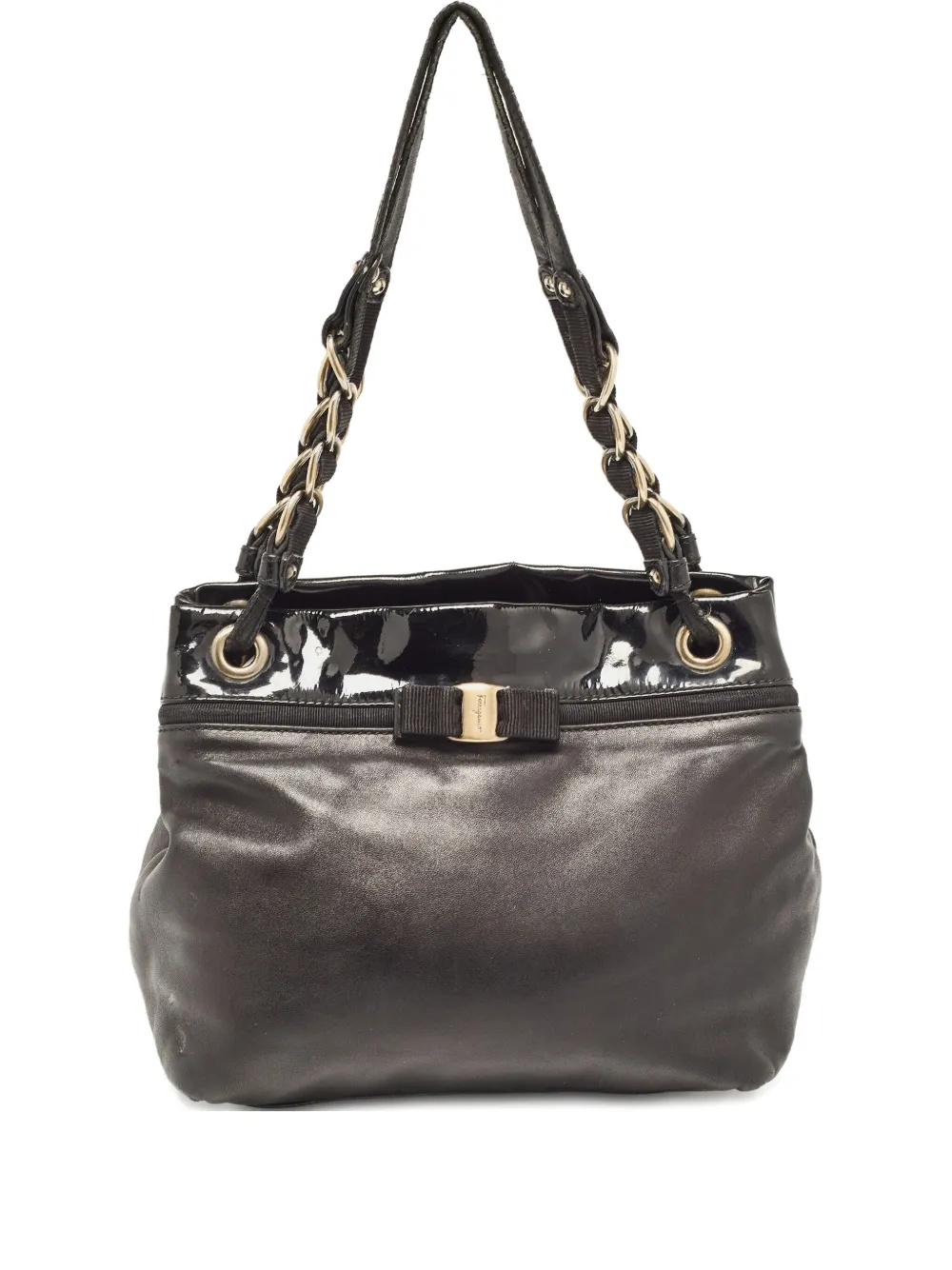 Ferragamo Pre-Owned Vara Ribbon shoulder bag | Black | Image 1