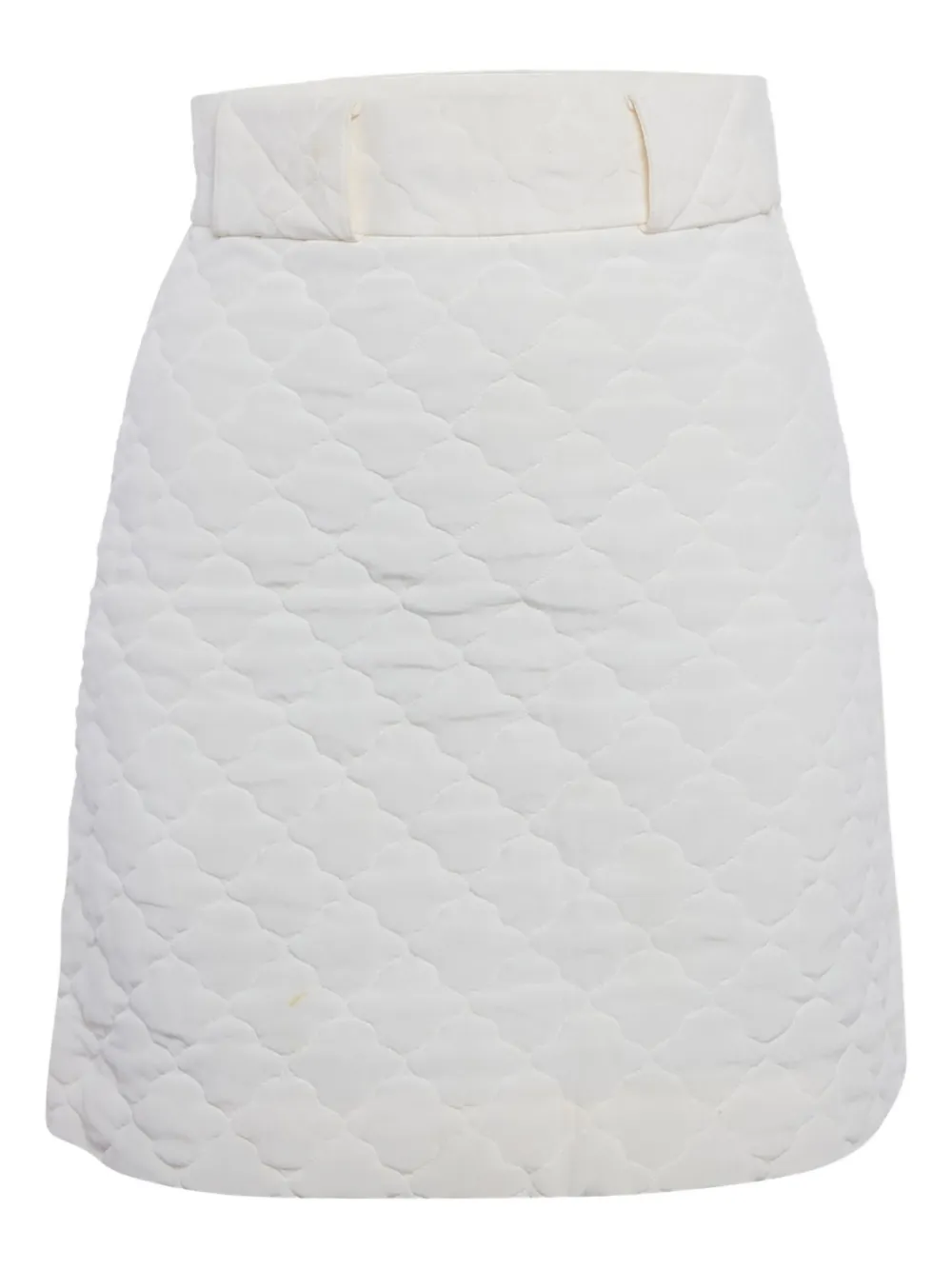 Fendi Pre-Owned 2023 quilted silk skirt | White | Image 1