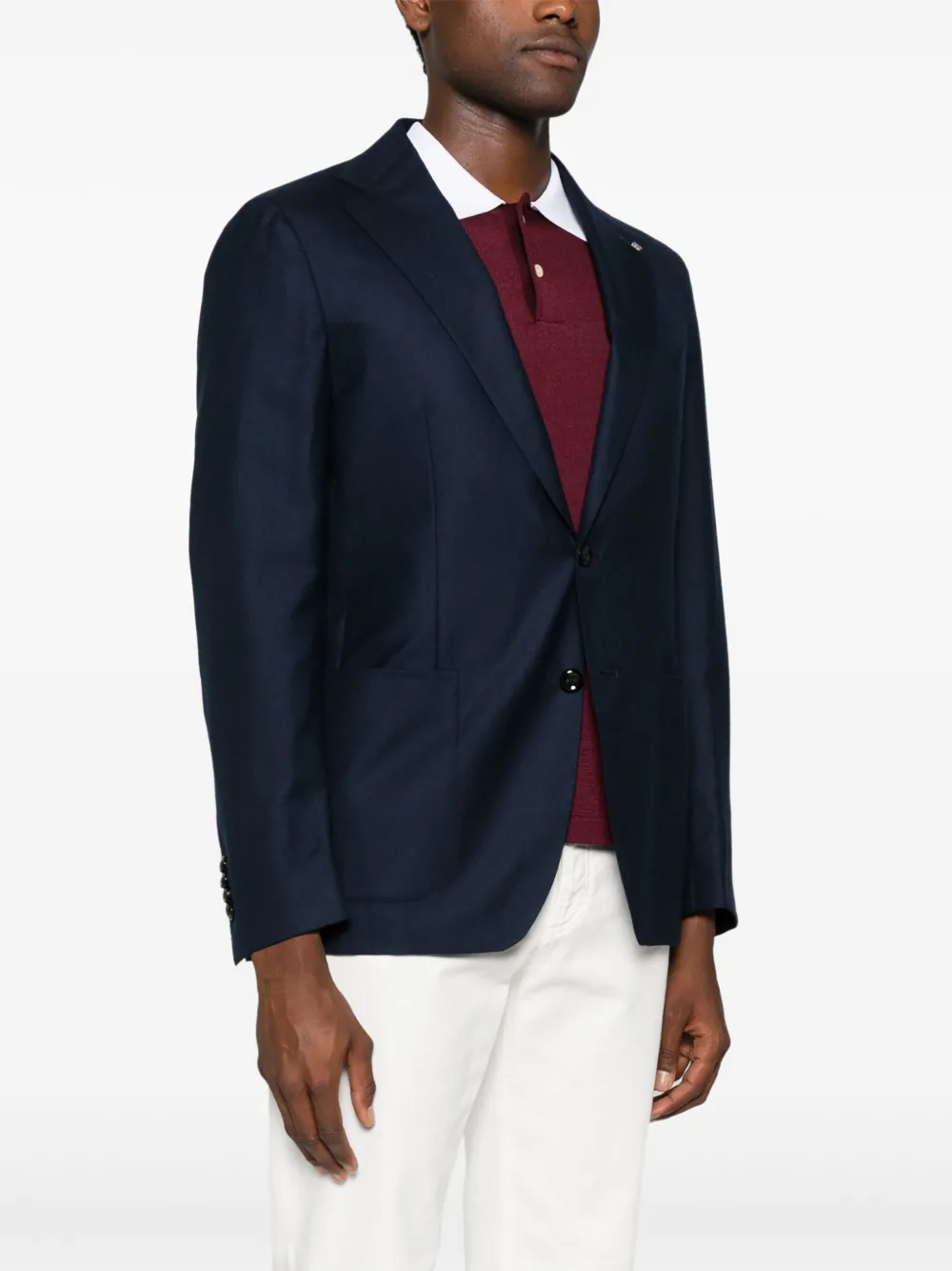 Tagliatore Blazer met enkele rij knopen Blauw