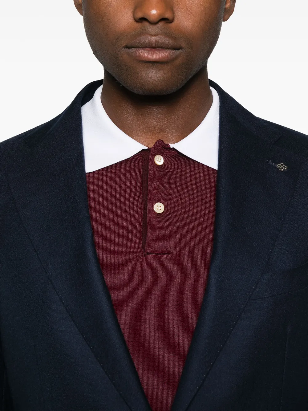 Tagliatore Blazer met enkele rij knopen Blauw
