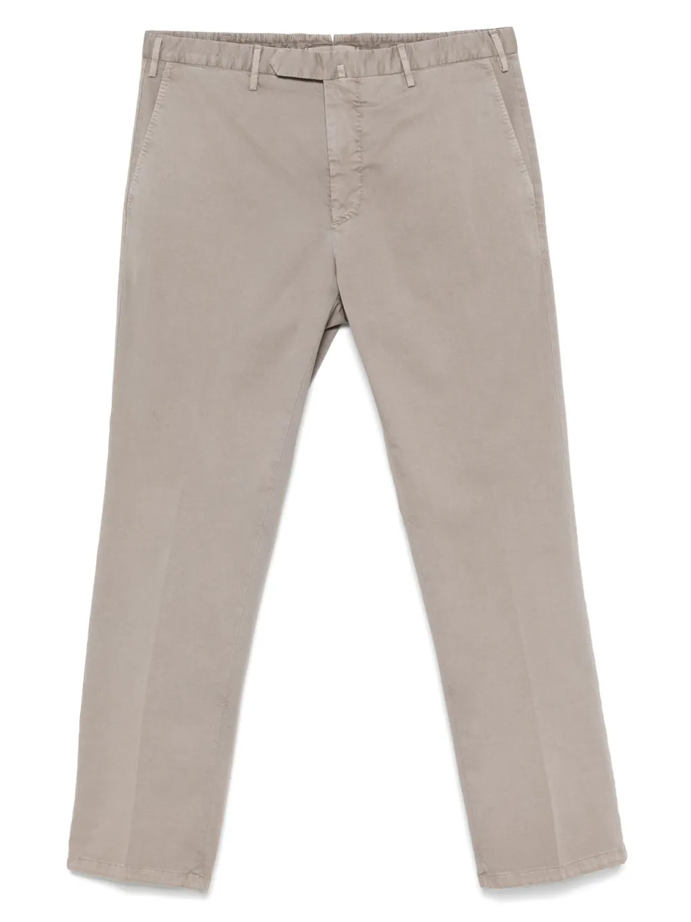 pressed-crease chino trousers
