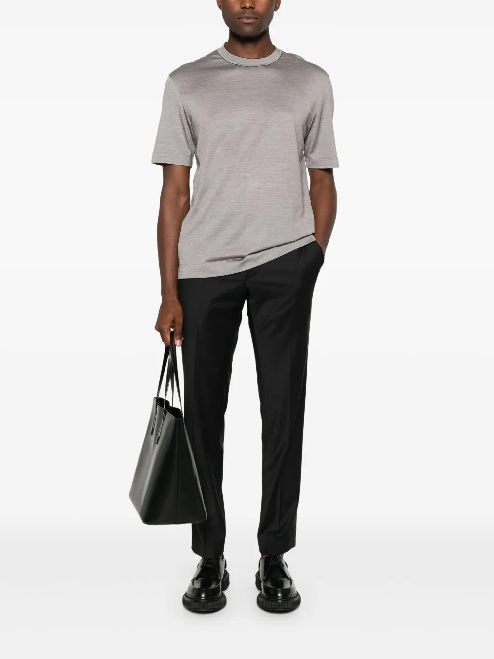 Zegna Effen T-shirt - Grijs