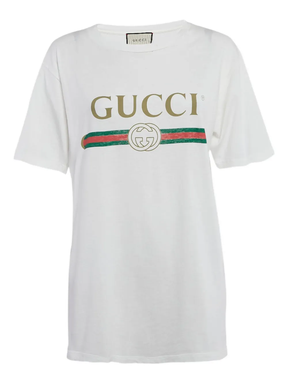 Gucci Pre-Owned 2024 logo-print cotton T-shirt | White | Image 1