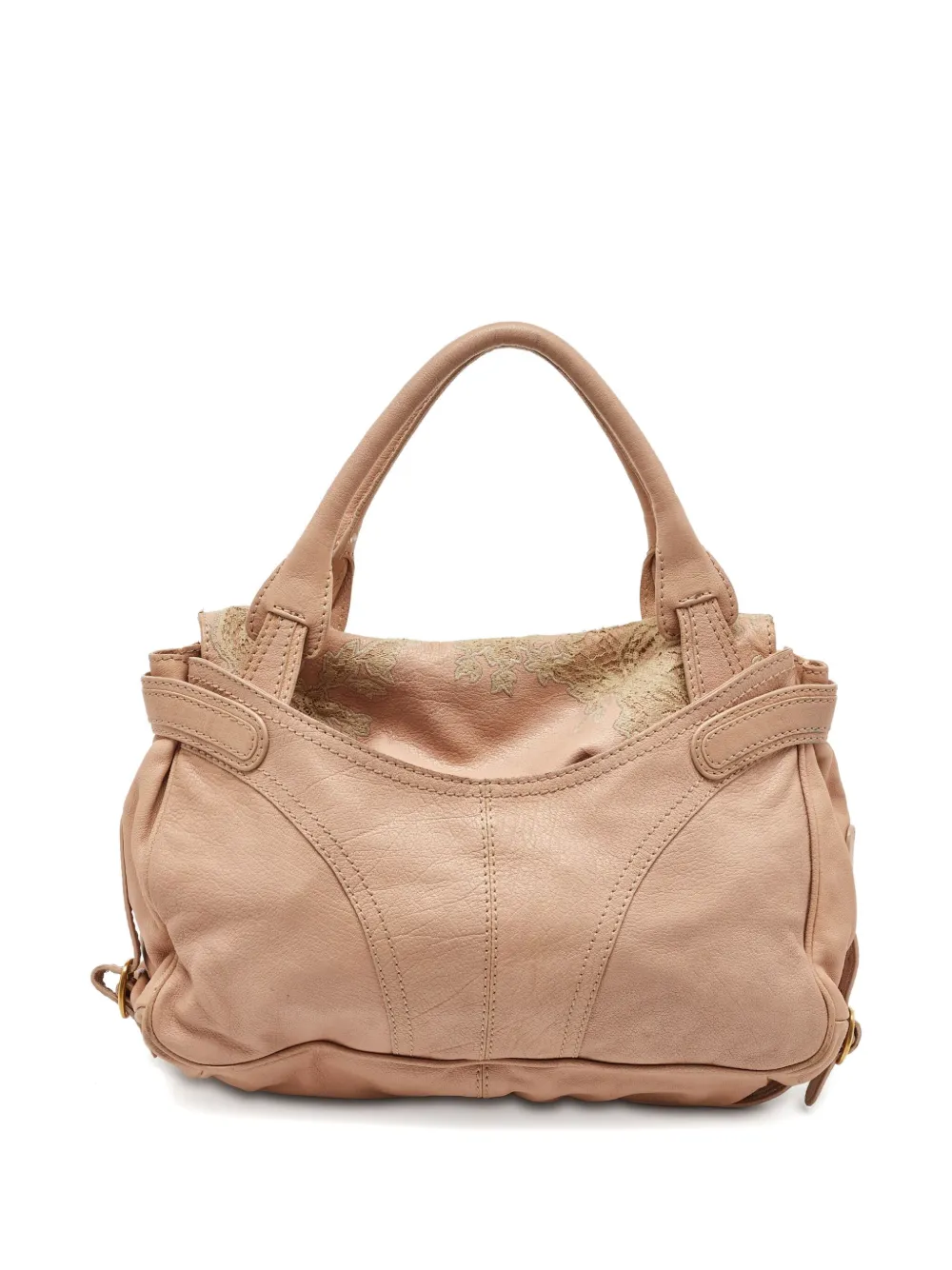 Valentino Garavani Pre-Owned 2023 Lace Embroidered Leather Satchel | Image 2