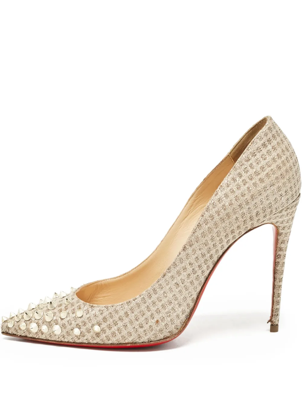 Christian Louboutin Pre-Owned スパイク パンプス - ニュートラル Christian Louboutin Pre-Owned スパイク パンプス - ニュートラル