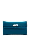 Hermès Pre-Owned 2005-2014 Epsom Kelly Longue Wallet long wallets - Blue