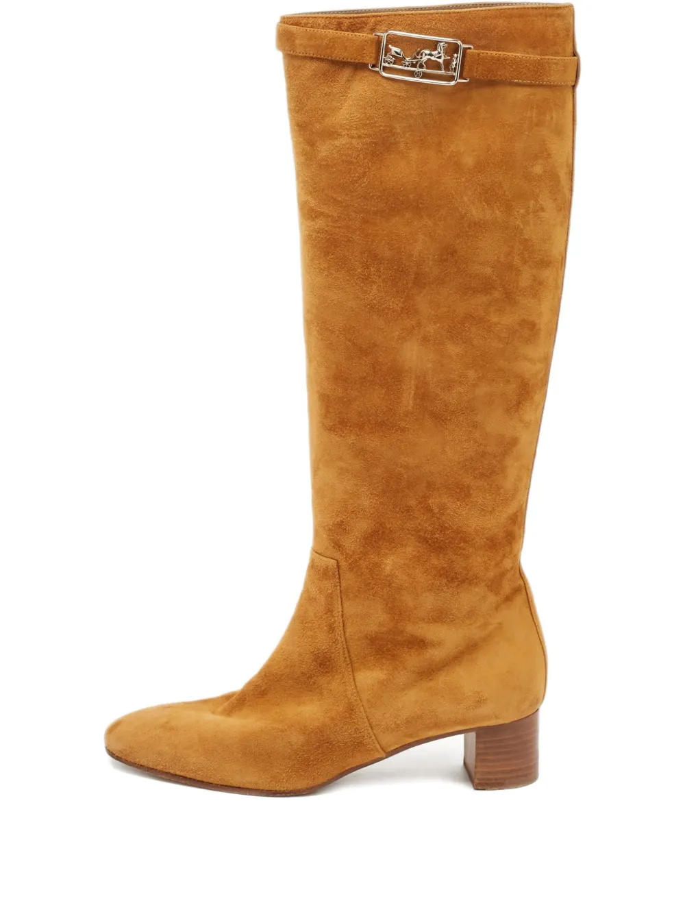 Pre-owned Hermes 50mm Versailles Suede Boots