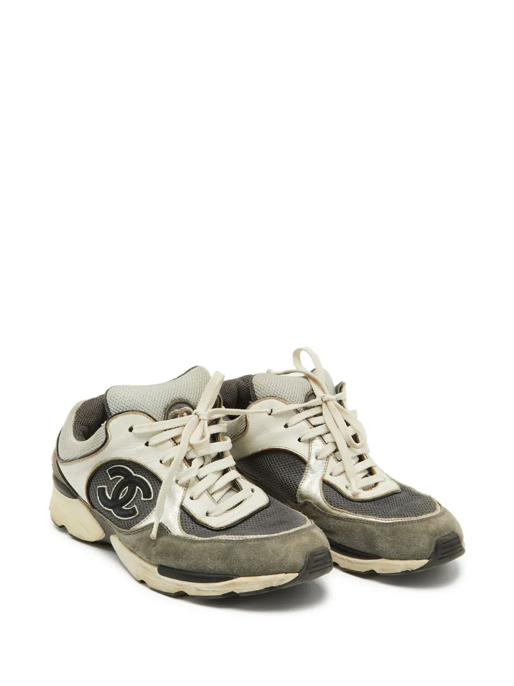 CHANEL Pre-Owned CC panelled sneakers | Image 2