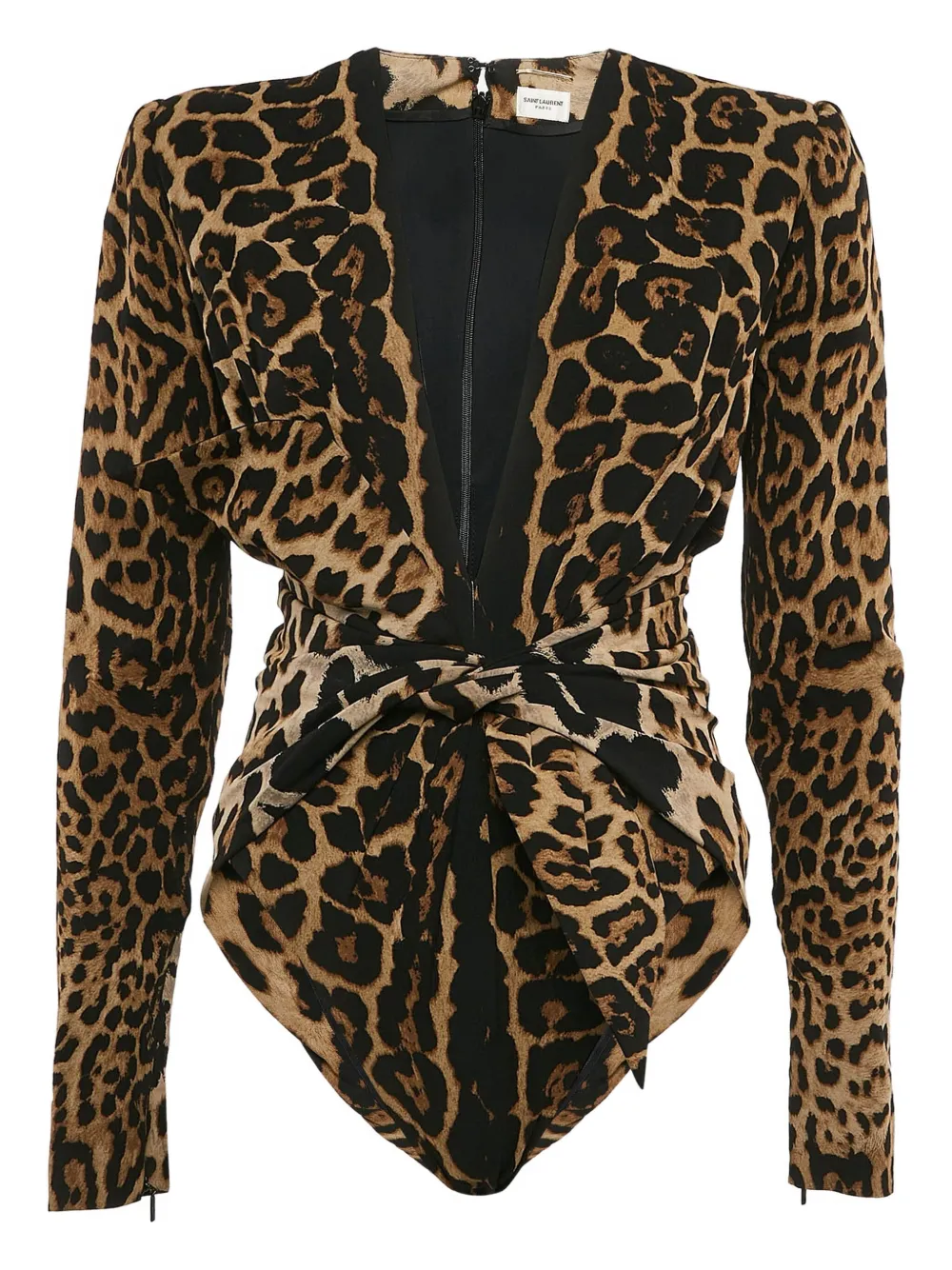 Saint Laurent Pre-Owned 2024 leopard-print body | Brown | Image 1