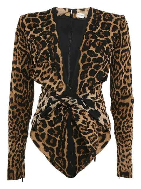 Saint Laurent Pre-Owned 2024 leopard-print body
