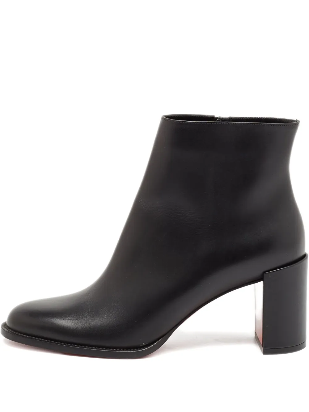 Christian Louboutin Pre-Owned 2024 85mm Adoxa leather block-heel ankle boots | negro | Image 1