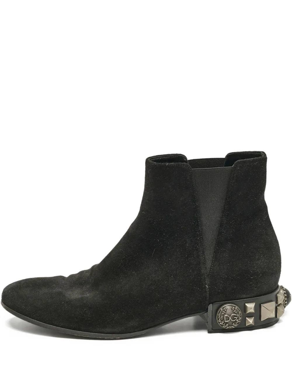 Dolce & Gabbana Pre-Owned studded suede boots | Black | Image 1