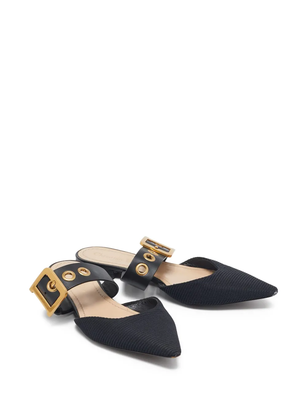 Christian Dior Pre-Owned Leren muiltjes - Zwart