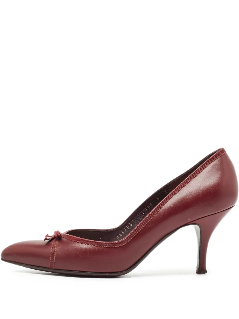 Ferragamo Pre-Owned pointed-toe bow-detail pumps | Red | Image 1