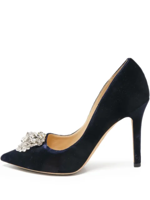 Jimmy Choo Pre-Owned 100mm crystal-embellished pumps